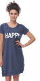 Nočná košeľa na dojčenie 9504 Happy Deep Blue