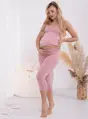 Tehotenské 3/4 legíny pod bruško Formommy Gaja Dust Pink
