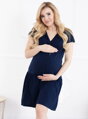 Tehotenská nočná košeľa Marina Navy