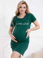 Materská nočná košeľa Pure Love Bottle Green