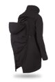 Tehotenská softshellová parka/ kabát 5v1 na nosenie detí, Black