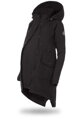 Tehotenská softshellová parka/ kabát 5v1 na nosenie detí, Black