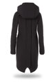 Tehotenská softshellová parka/ kabát 5v1 na nosenie detí, Black