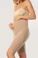 Tehotenské krátke legíny Bella Mama Beige