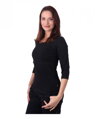 Tričko na dojčenie Katka 3/4 rukáv čierne
