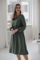 Tehotenské šaty na dojčenie, dl.rukáv, Lovely Midi Dress Mint
