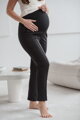 Tehotenské elegantné nohavice GraceFit Mama Graphite