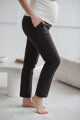 Tehotenské elegantné nohavice GraceFit Mama Graphite