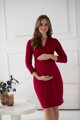 Tehotenské šaty na dojčenie Grow with Me, Burgundy