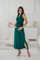 Tehotenské maxi šaty Loop Maxi Dress Bottle Green