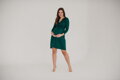Tehotenské šaty Loop Dress 7/8 Bottle Green