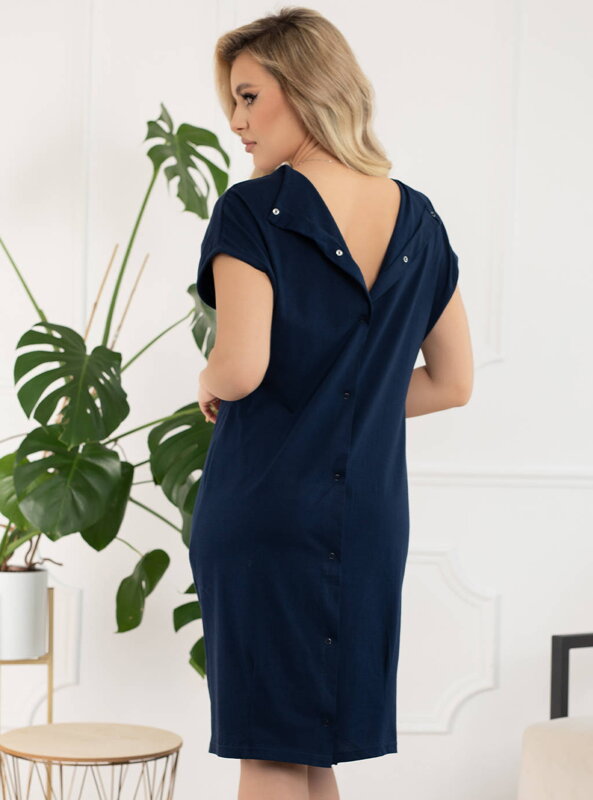 Nočná košeľa do pôrodnice Baki Navy