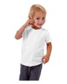 Jožánek Bavlnené detské tričko, krátky rukáv, biele 104