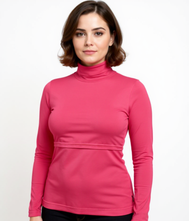 Rolák na dojčenie Katarína, lososovo ružový