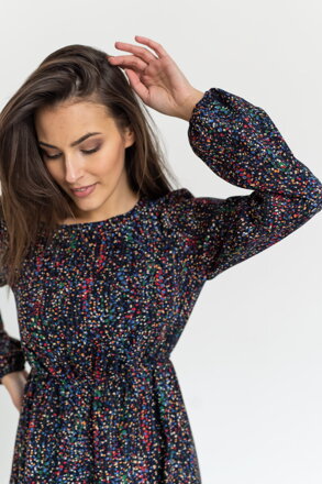 Tehotenské šaty na dojčenie, dl.rukáv, Lovely Dress Navy