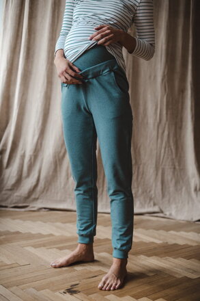 Tehotenské tepláky M&L Mint Melange