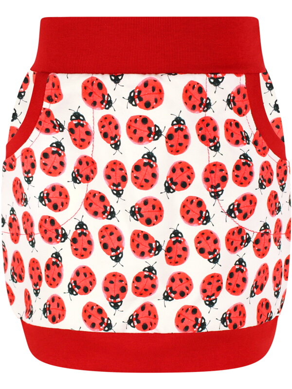 Dievčenská sukňa s lienkami