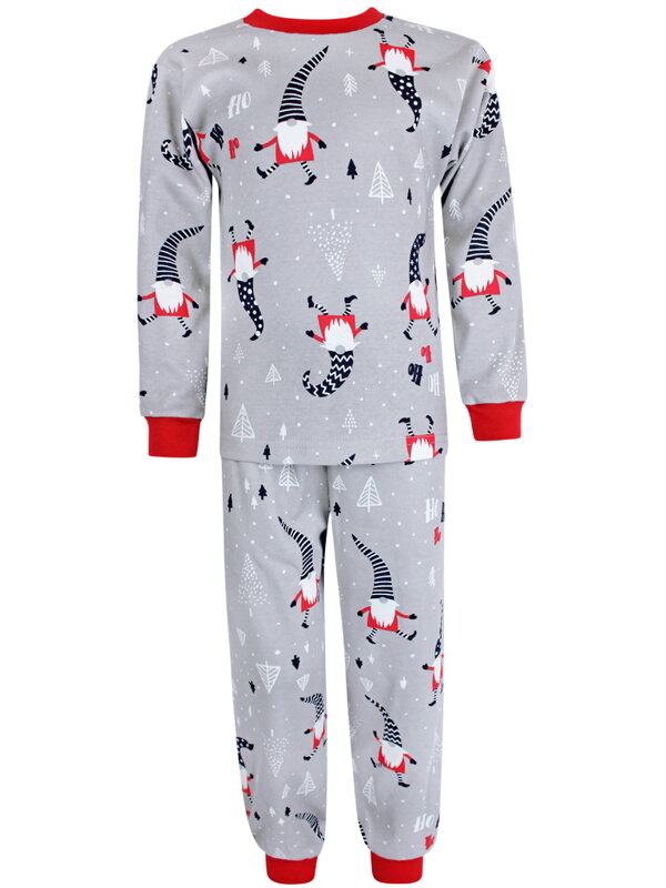 Detské vianočné pyžamo s červenými škriatkami