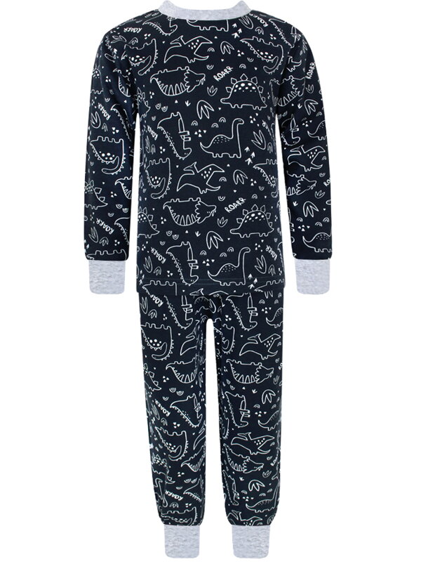 Rastúce chlapčenské pyžamo s dlhým rukávom – Dinosaury