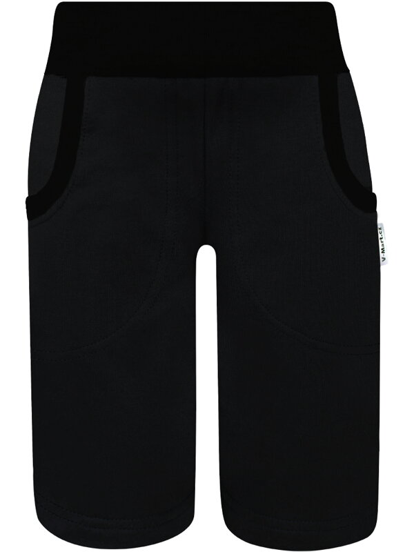 Chlapčenské bermudy – čierne (s gumou v páse)