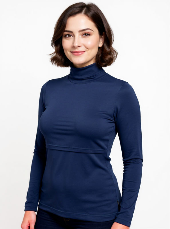 Rolák na dojčenie Katarína, tmavomodrý