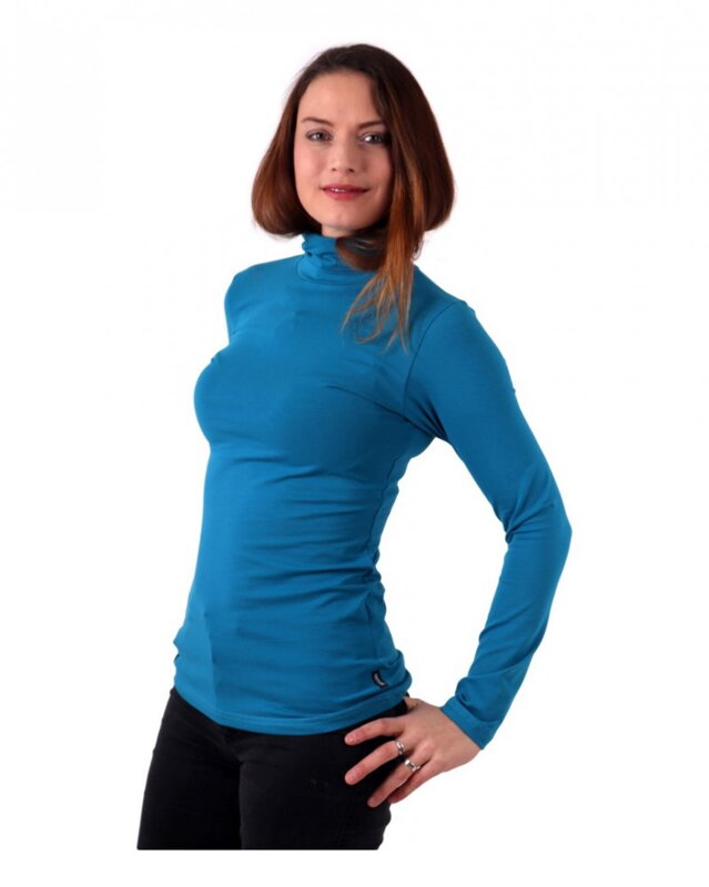 Dámsky rolák Alena, tmavý tyrkys